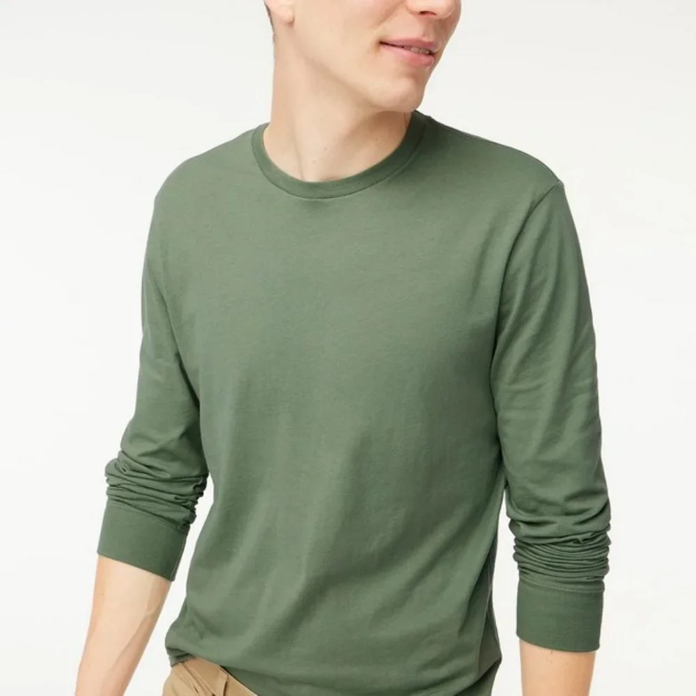 J. Crew Long sleeve jersey tee L